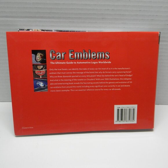 Car Emblems Giles Chapman Photo Book Decorative Man Cave EUC - Picture 2 of 5